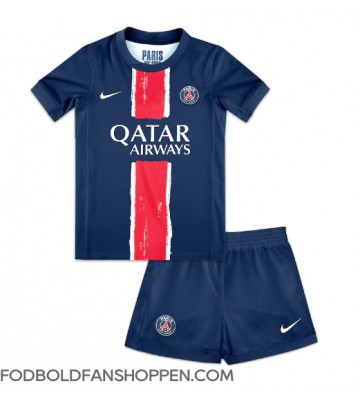 Paris Saint-Germain Hjemmebanetrøje Børn 2024-25 Kortærmet (+ Korte bukser)